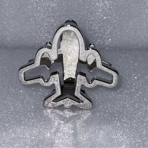 AIRCRAFT METAL AIRPLANE AVIATION PILOTS DESKTOP MAIL MEMO CARD HOLDER ARTWORK